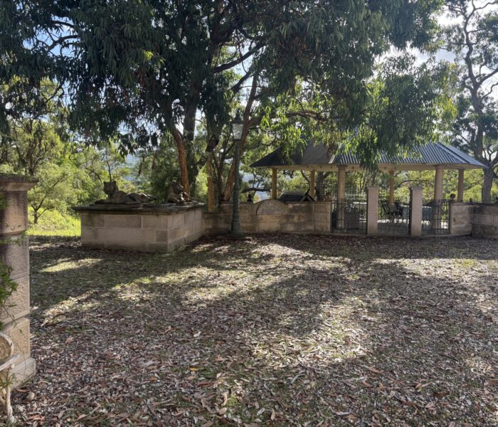 View towards gazebo